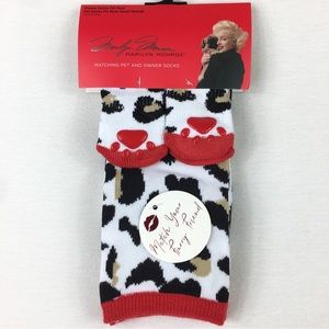Marlyn Monroe Matching owner and pet socks women shoe size OSFMBFF new